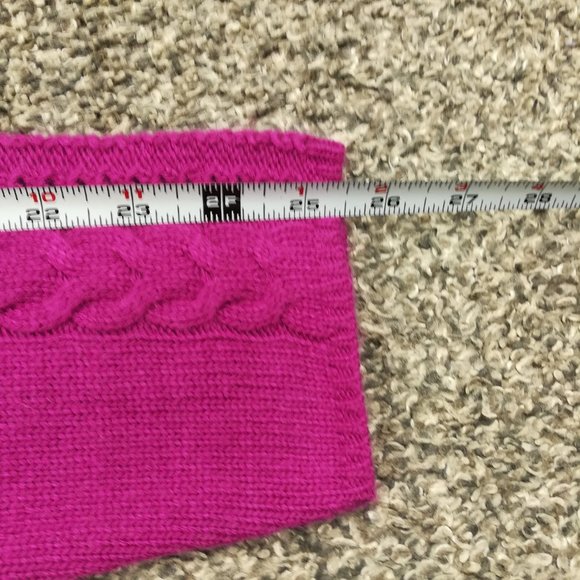 Women's Pink Cardigan Sweater - Picture 7 of 9